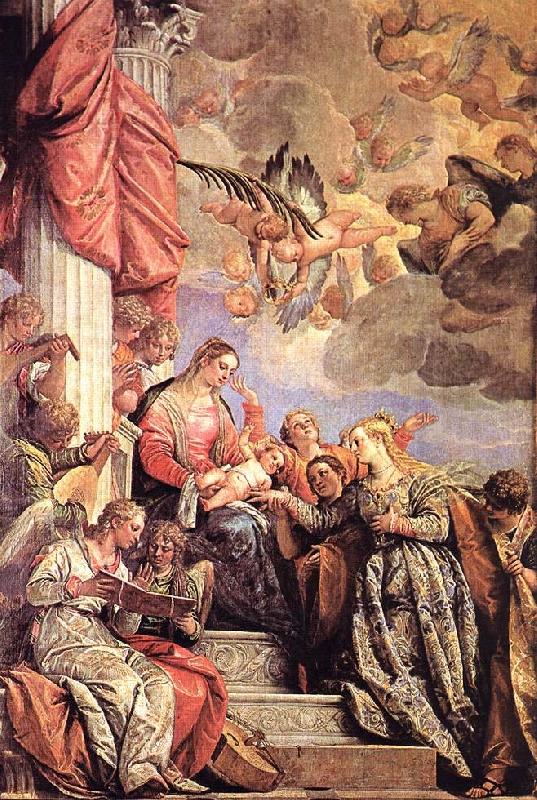 VERONESE (Paolo Caliari) The Marriage of St Catherine awr Sweden oil painting art